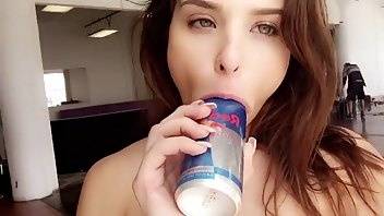 Leah Gotti sucks a can of Red Bull premium free cam snapchat & manyvids porn videos on ladyda.com