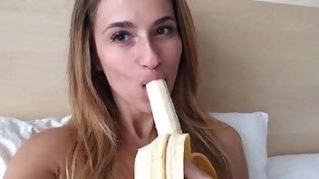Cara Mell eats banana premium free cam snapchat & manyvids porn videos on ladyda.com