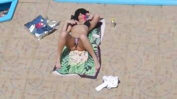 Emanuelly Raquel masturbating on swimming pool xxx premium porn videos on ladyda.com