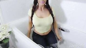 KimberleyJx wet shirt jeans and even wetter pussy xxx premium porn videos on ladyda.com