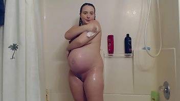 Lanna Amidala 35 weeks pregnant shower head cum xxx premium porn videos on ladyda.com