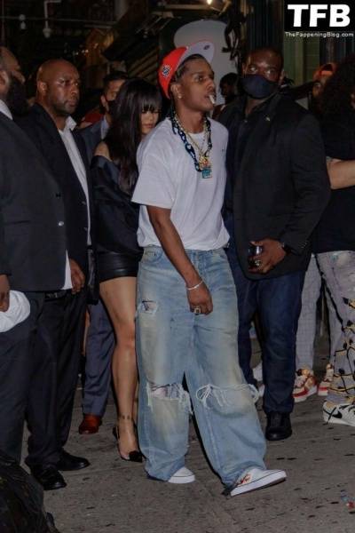 Rihanna & ASAP Rocky Have a Wild Night Out For the Launch in New York - New York on ladyda.com