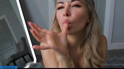 Sexy Alinity Nude Finger Licking Video Leaked on ladyda.com
