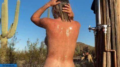 Sara Jean Underwood Outdoor Shower Onlyfans Video Leaked nude on ladyda.com
