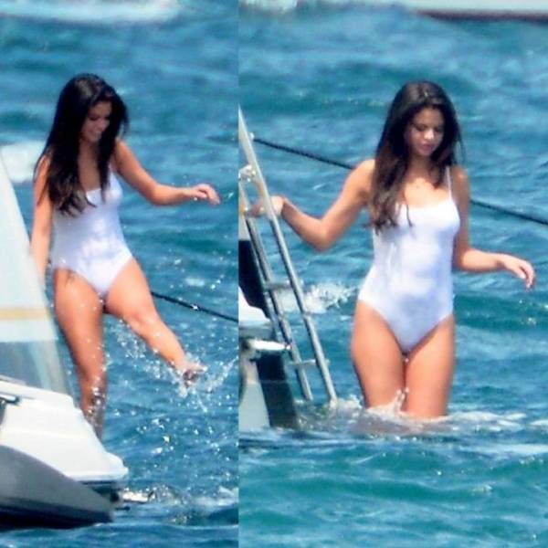 Selena Gomez See Through One Piece Lingerie Beach Set Leaked - Usa on ladyda.com