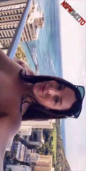 Angela White balcony boobs tease snapchat premium xxx porn videos on ladyda.com