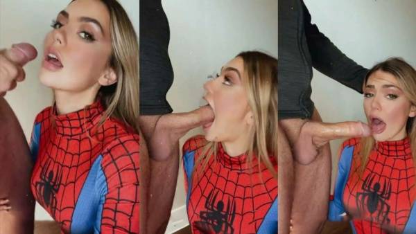 Olivia Mae Spider Girl Cosplay Face Fucked Video on ladyda.com
