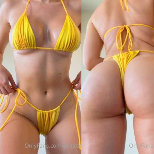 Elizabeth Zaks Yellow Bikini Try-On Onlyfans Video Leaked - Usa on ladyda.com