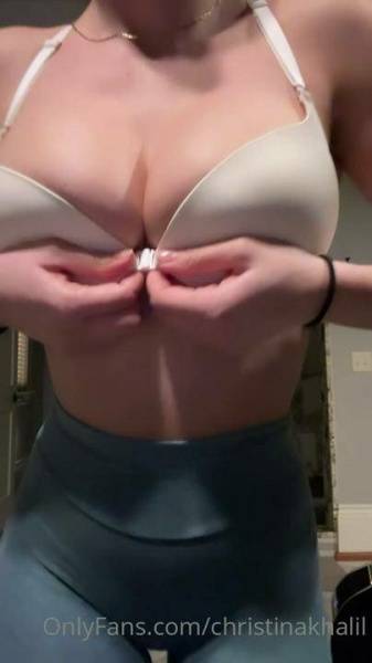 Christina Khalil Nude Gym Bra Strip Onlyfans Video Leaked - Usa on ladyda.com