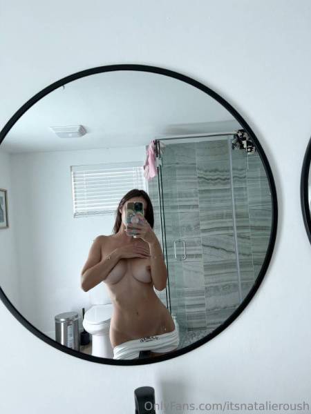 Natalie Roush Nipple Tease Bathroom Selfie Onlyfans Set Leaked on ladyda.com